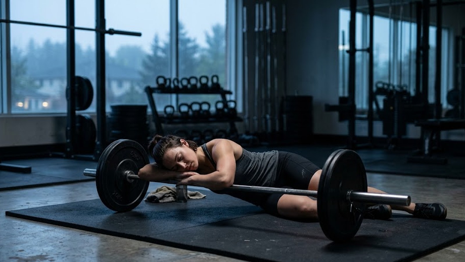 Box breathing for inter-set recovery